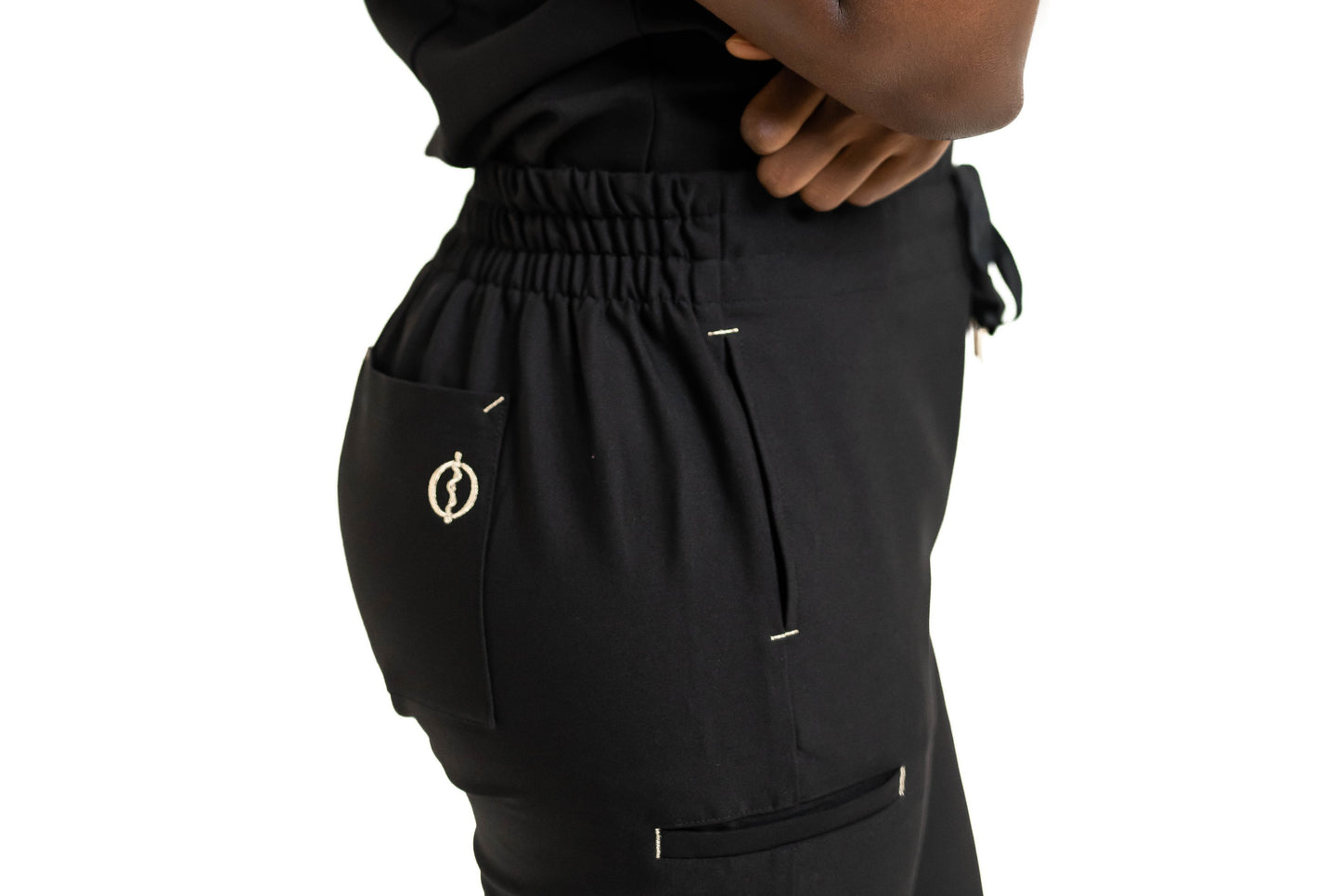 Women's black scrub bottoms